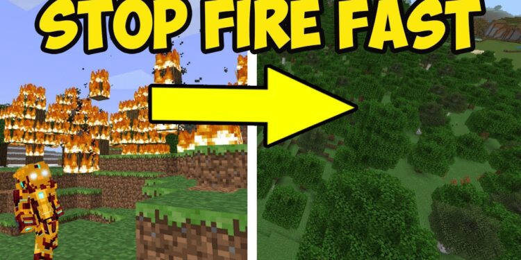 How to Switch off Fire Spread in Minecraft
