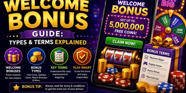 Social Casino Welcome Bonus Guide: Types & Terms Explained